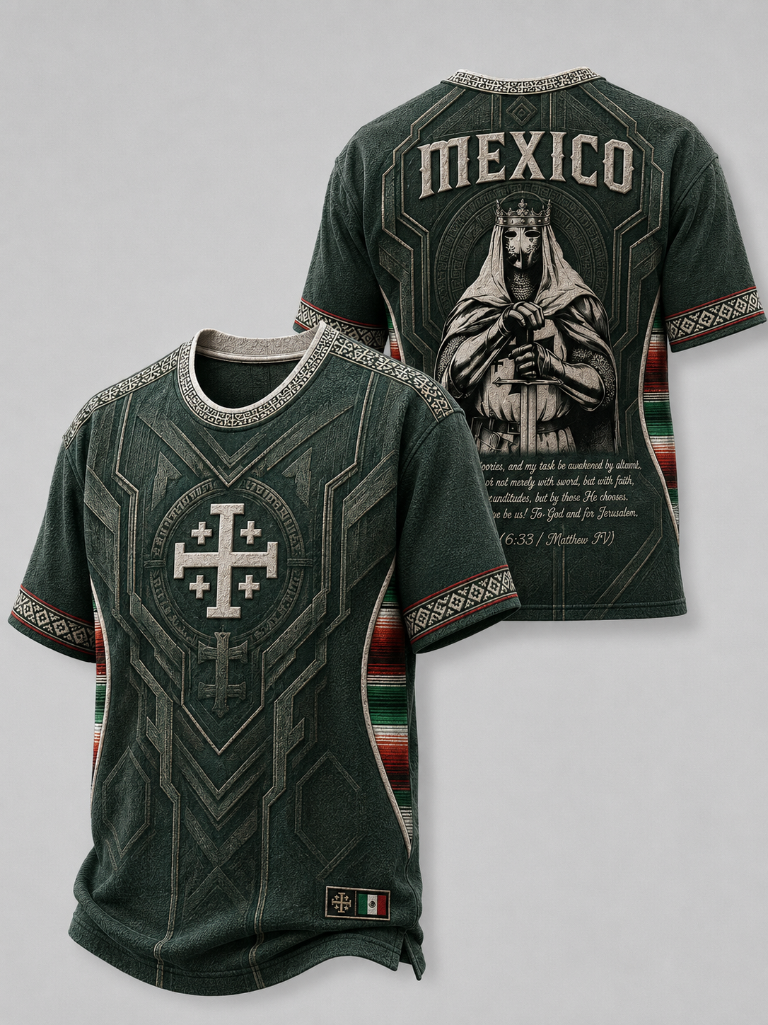 Men's Faith In Mexico Short Sleeves T-shirt