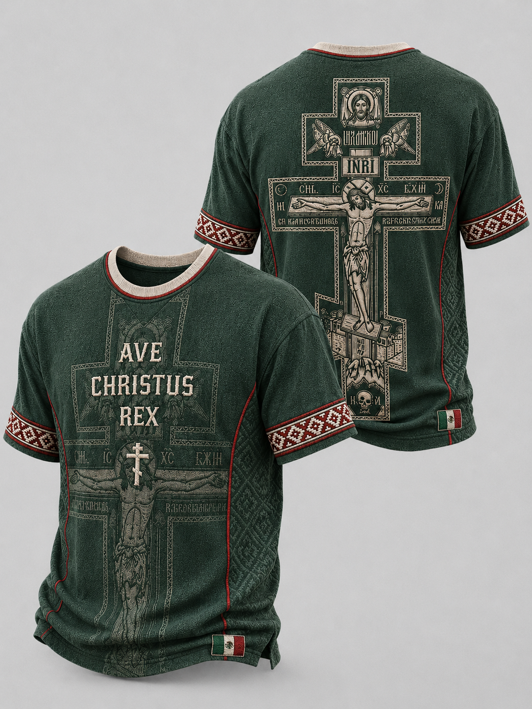 Men's Faith In Mexico Short Sleeves T-shirt