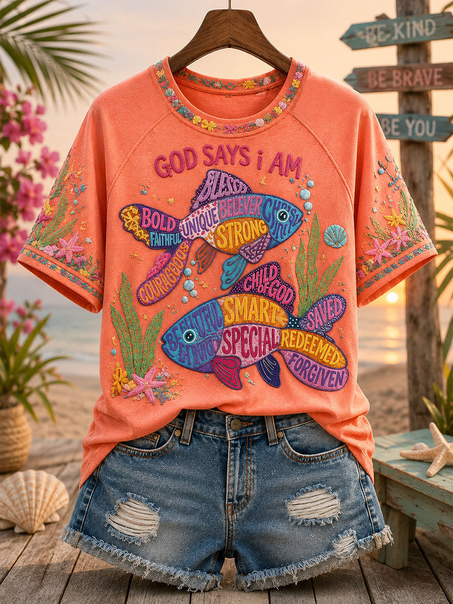 Women's "God says I am" Faith T-shirts