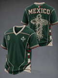 Men's Faith In Mexico V-neck T-shirt