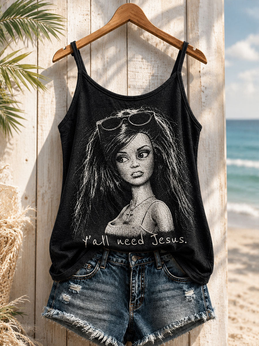 Women's "Ya'll need Jesus" Camisole Tops