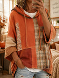 Women's Fall Patchwork Art Hoodie