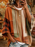 Women's Fall Patchwork Art Hoodie