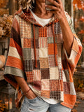 Women's Fall Patchwork Art Hoodie