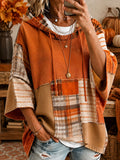 Women's Fall Patchwork Art Hoodie