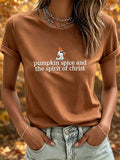 Women's Pumpkin Spice And The Spirit Of Christ T-shirt