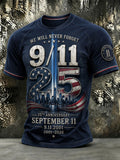 Men's 9.11 Never Forget Printed T-shirt