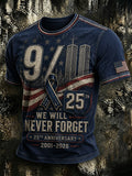 Men's 9.11 Never Forget Printed T-shirt