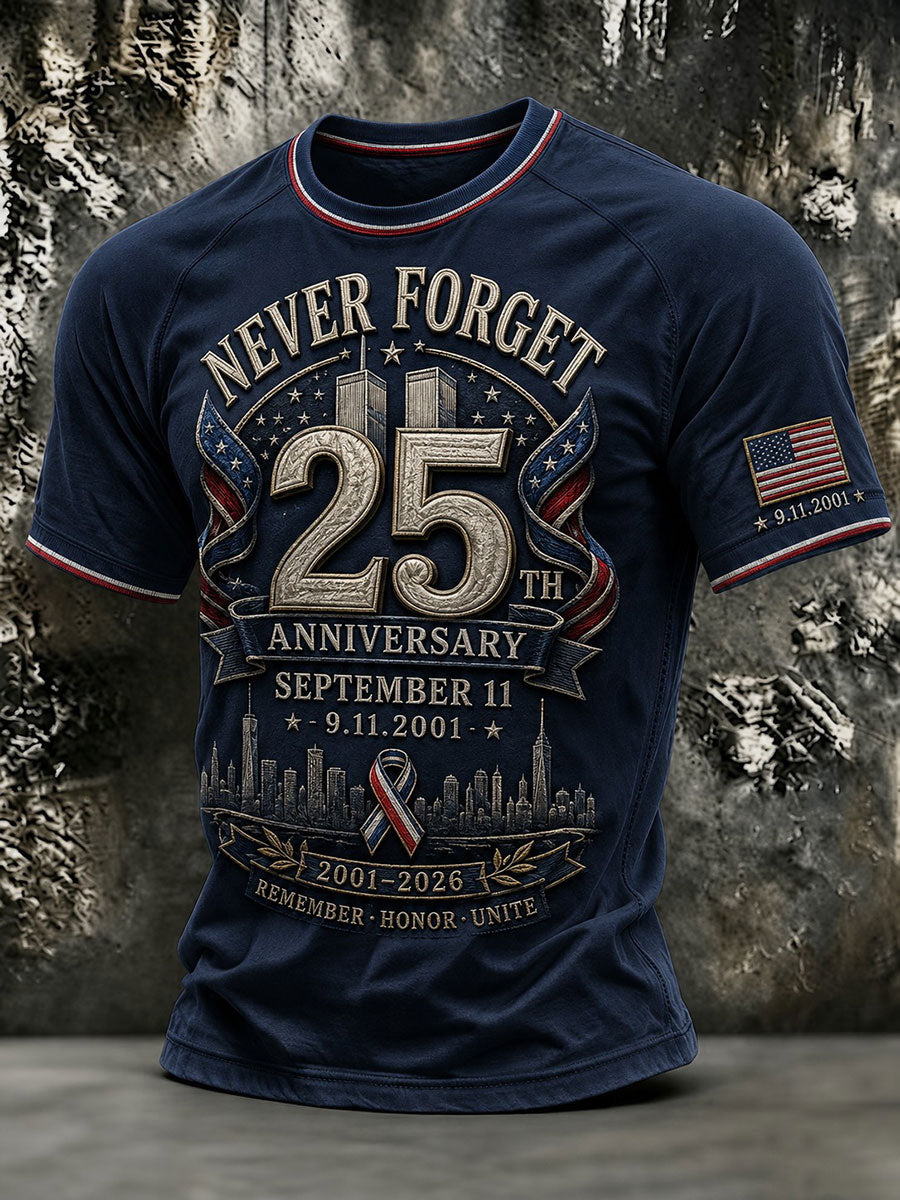 Men's 9.11 Never Forget Printed T-shirt