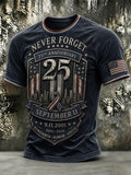 Men's 9.11 Never Forget Printed T-shirt