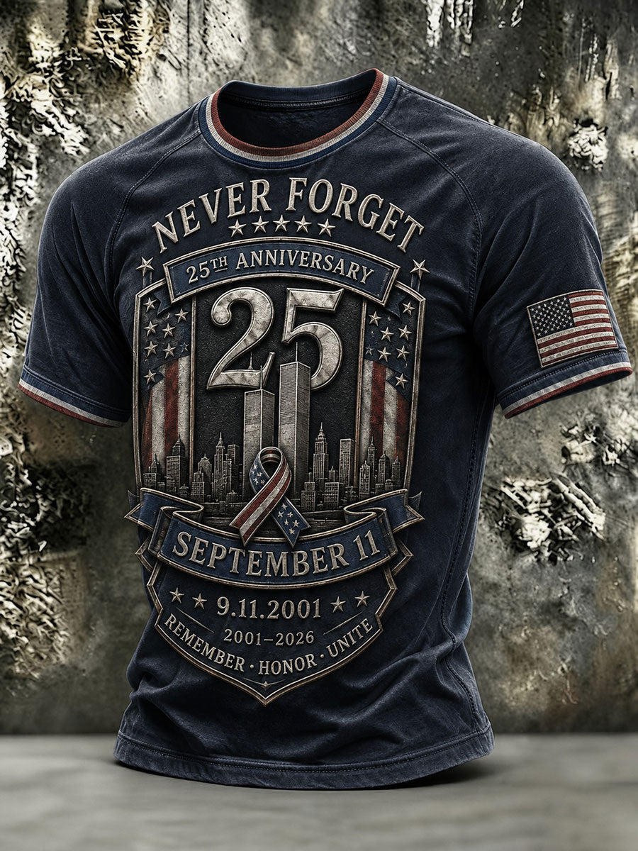 Men's 9.11 Never Forget Printed T-shirt