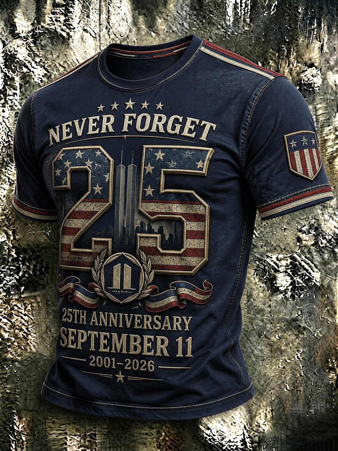 Men's 9.11 Never Forget Printed T-shirt