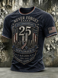 Men's 9.11 Never Forget Printed T-shirt