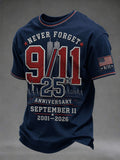 Men's 9.11 Never Forget Printed T-shirt