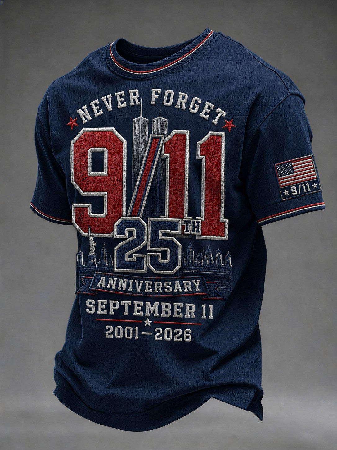 Men's 9.11 Never Forget Printed T-shirt