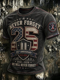 Men's 9.11 Never Forget Printed T-shirt