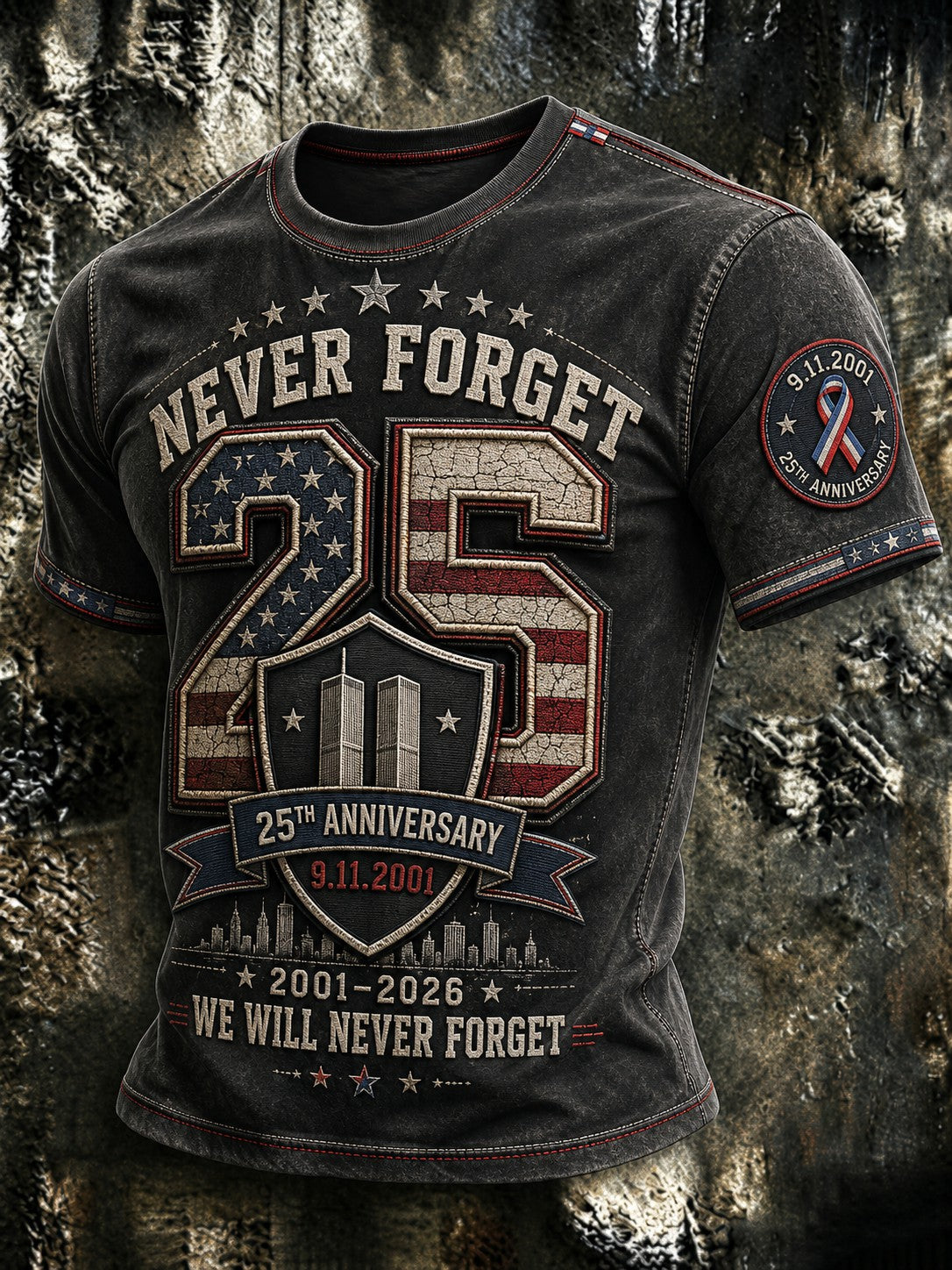 Men's 9.11 Never Forget Printed T-shirt