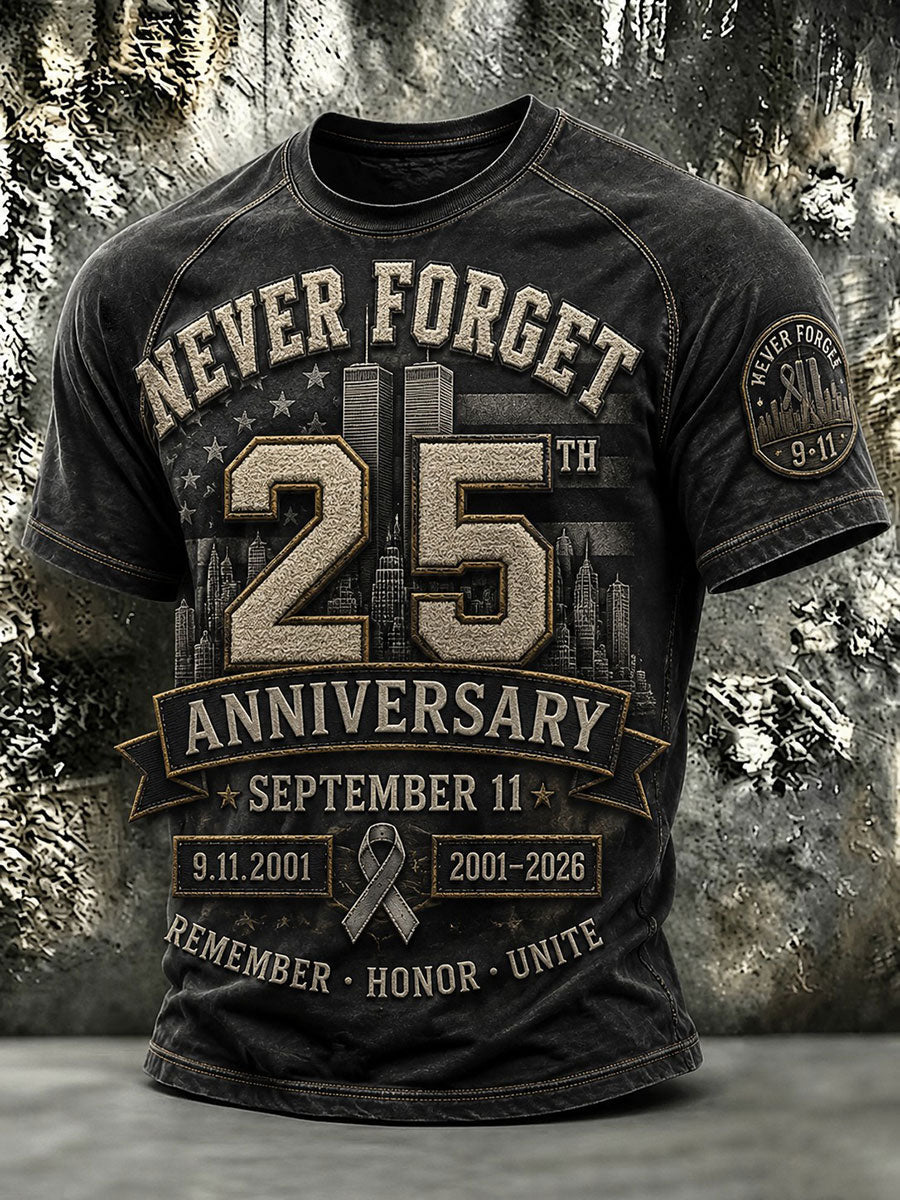 Men's 9.11 Never Forget Printed T-shirt