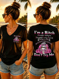 Women's  "I'm a bitch, don't try me" T-shirts