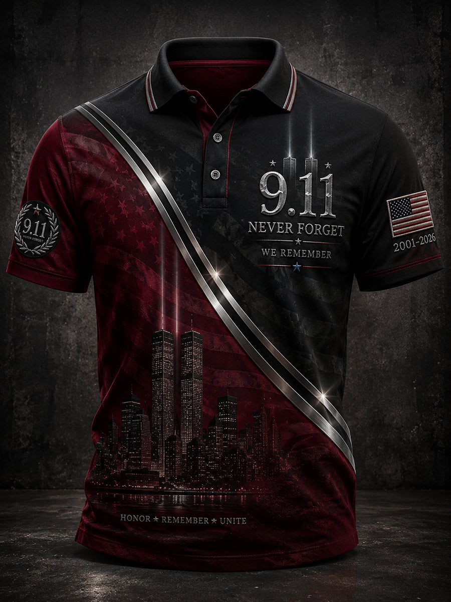 Men's 9.11 Never Forget Short Sleeves T-Shirt