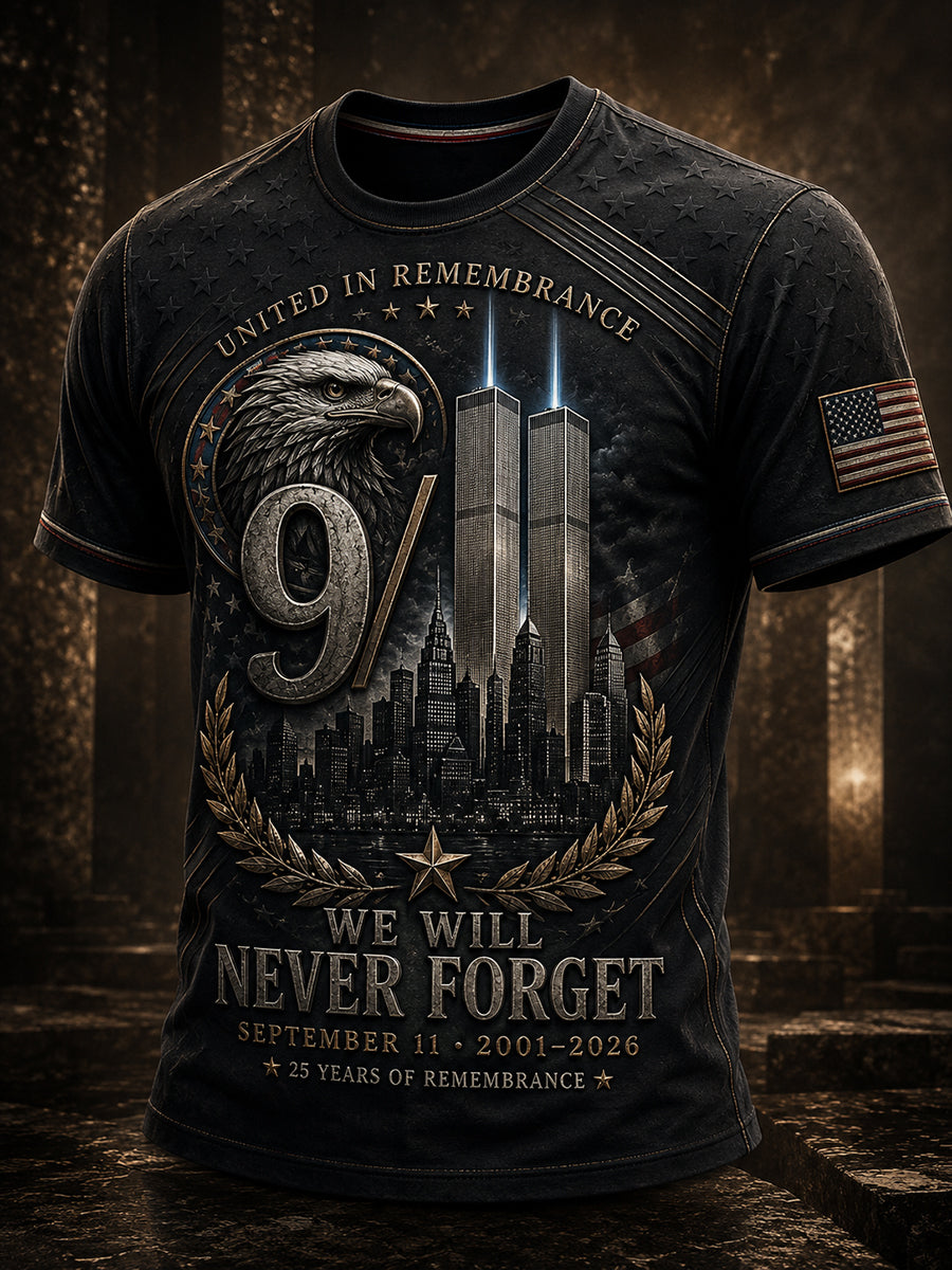 Men's 9.11 Never Forget Short Sleeves T-Shirt