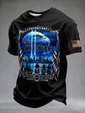 Men's 9/11 Never Forget Printed T-shirt
