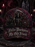 Unisex Hello Darkness My Old Friend Print Cap