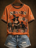 Women's Season Of The Book Club Printed T-shirt