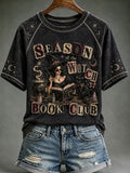 Women's Season Of The Book Club Printed T-shirt
