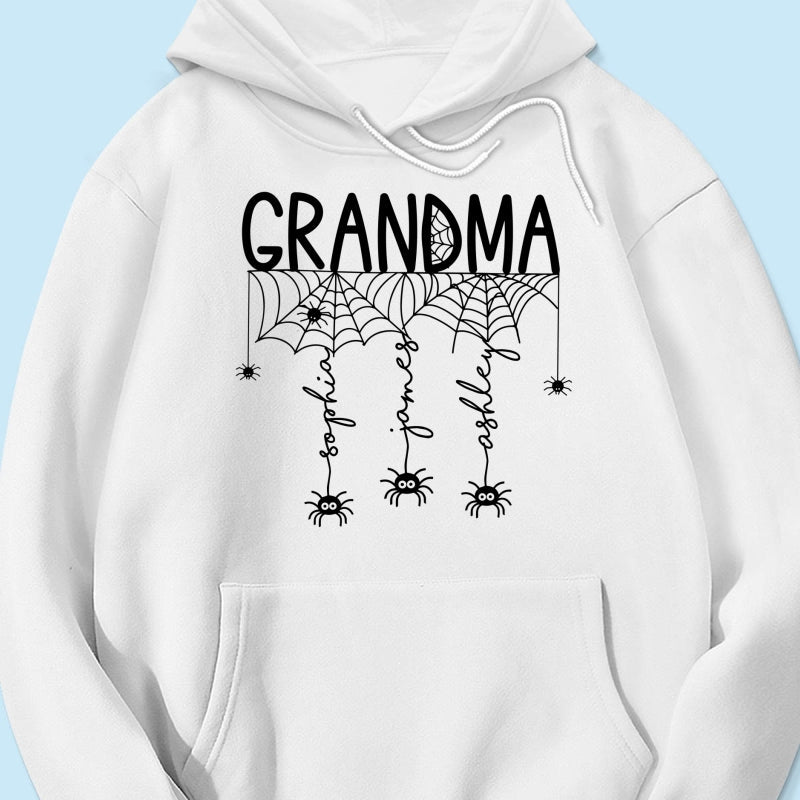 Halloween Grandma Mom Spooky Spiders - Personalized Shirt