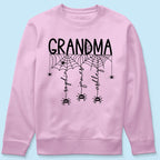 Halloween Grandma Mom Spooky Spiders - Personalized Shirt