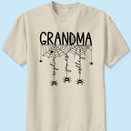 Halloween Grandma Mom Spooky Spiders - Personalized Shirt