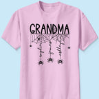 Halloween Grandma Mom Spooky Spiders - Personalized Shirt