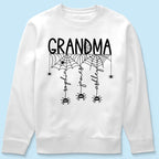 Halloween Grandma Mom Spooky Spiders - Personalized Shirt