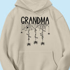 Halloween Grandma Mom Spooky Spiders - Personalized Shirt